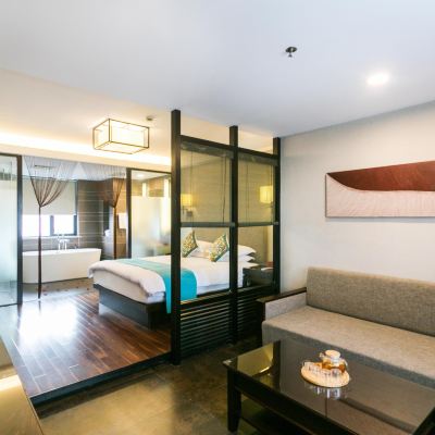 家庭六人房（廣闊視野＋兩室一廳） 紹興君亭飯店（柯橋古鎮輕紡城北市場店）優惠