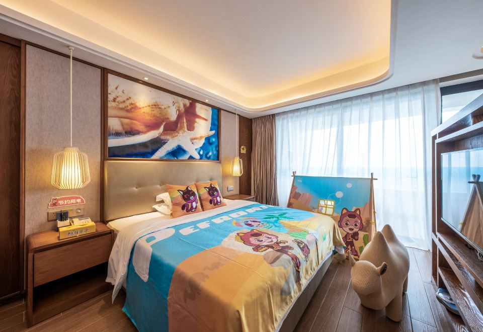 酷芽超凡小英雄海景家庭房（大床+上下铺）