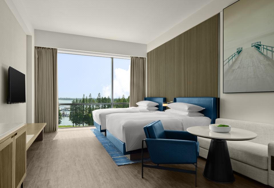 湖景豪華雙床房