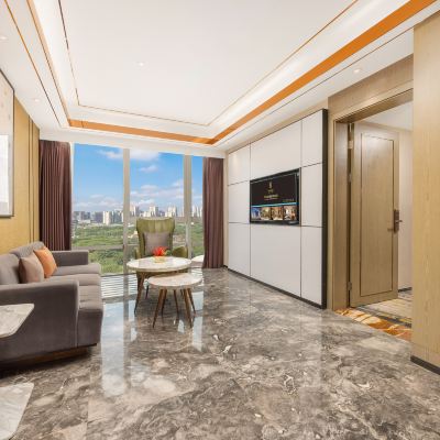 豪華商務一房一廳套房-圓形大浴缸+電動窗簾 佛山百利達酒店優惠