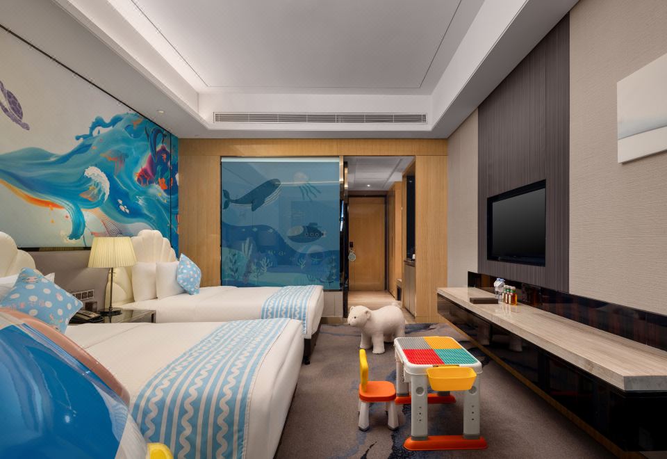 江上漫步主题双床房（鱼嘴小屋）