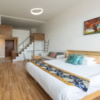 尊享雲端loft大床房【深睡乳膠床墊＋採光+通風+輕鬆】 五緣度四季精品公寓（廈門高崎機場店）優惠