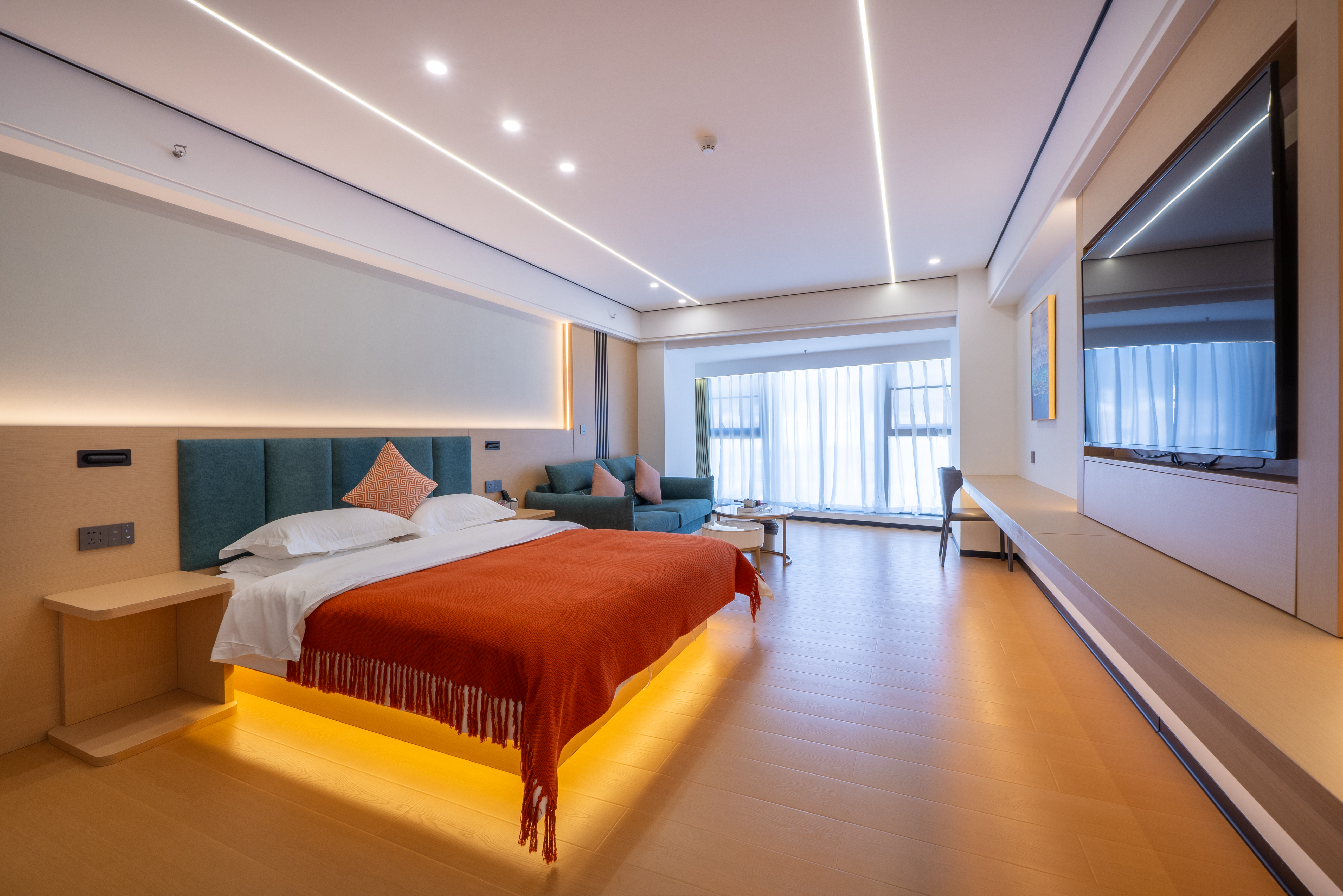 城景轻奢大床房（市井璀璨夜景+定制静眠床品+智能马桶）