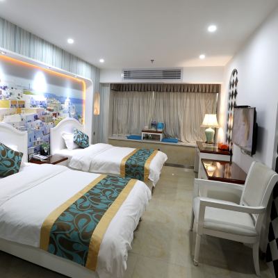 商務雙床房（全遮光窗簾） 千色滙主題酒店（佛山科技學院祖廟店）優惠