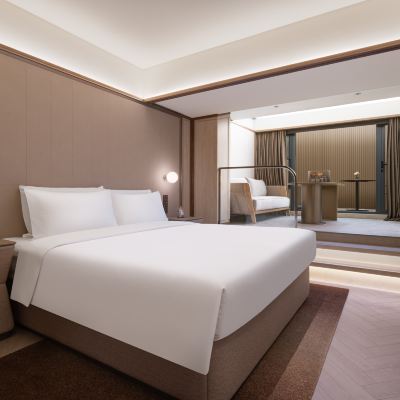 露台豪華大床房（星空夜景、室外露台、香氛晶石） 桔子水晶北京國貿建國門飯店優惠