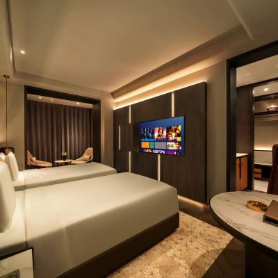 御享雙床房·會客沙發茶几 齊齊哈爾御楓飯店（齊齊哈爾火車站店）優惠