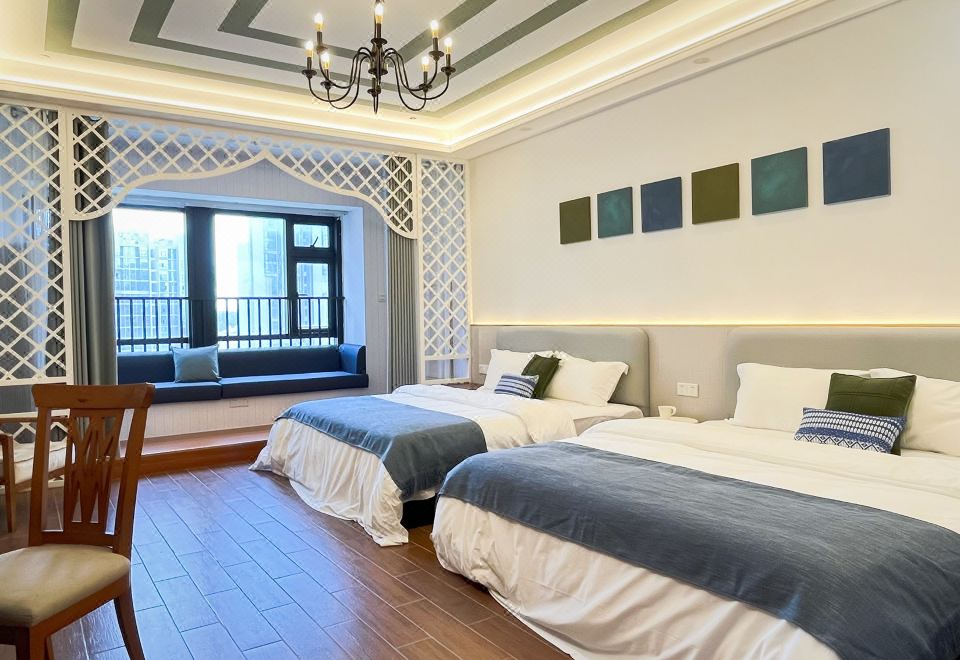 公馆双床客房-洗衣机+商务办公桌+高速吹风机