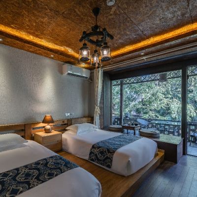 園景零壓雙床房 上海朱家角雅韻居客棧優惠