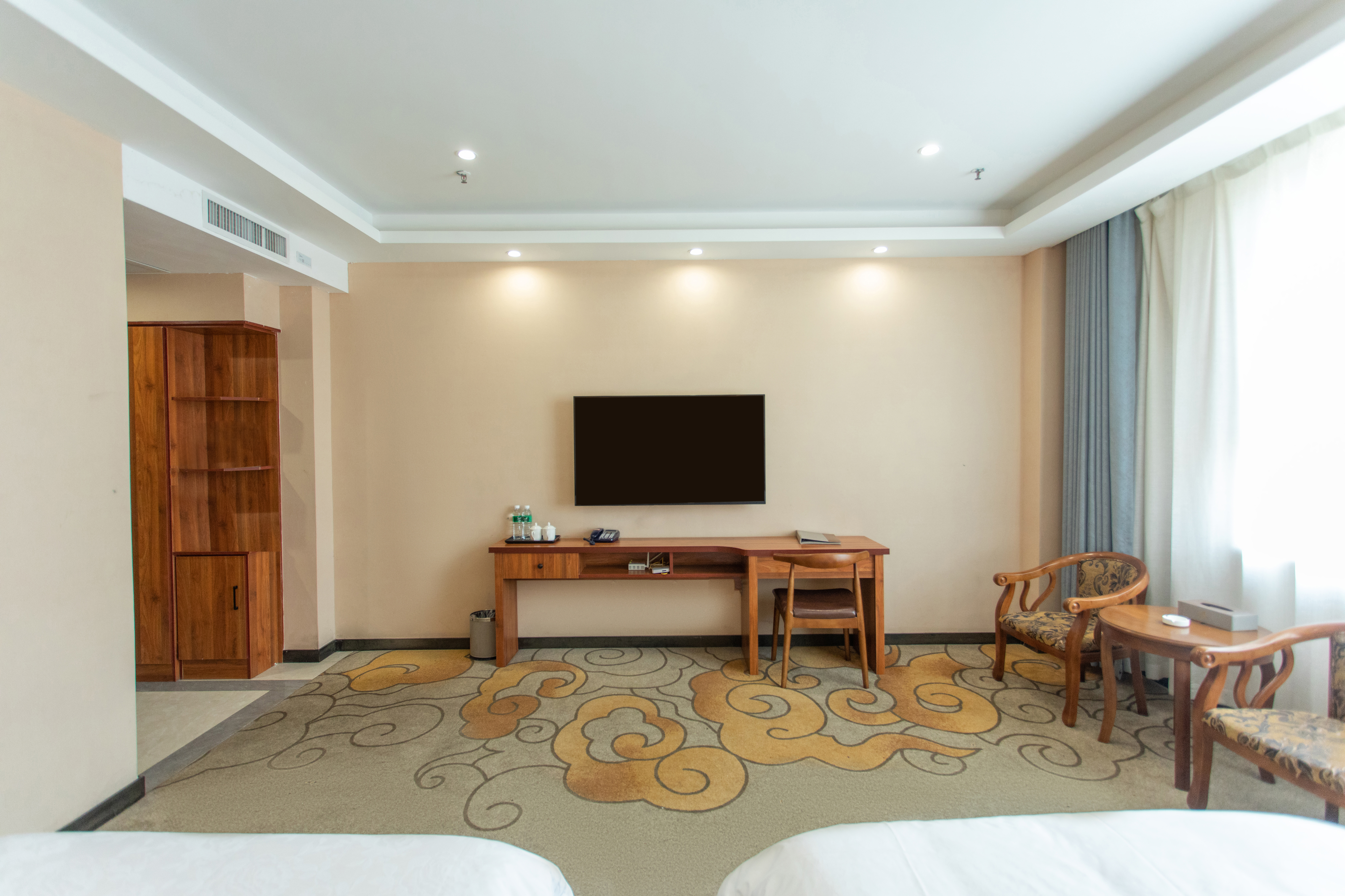 Huocheng Wanjiayue Hotel豪华中式双床房（舒适床品+超大空间）