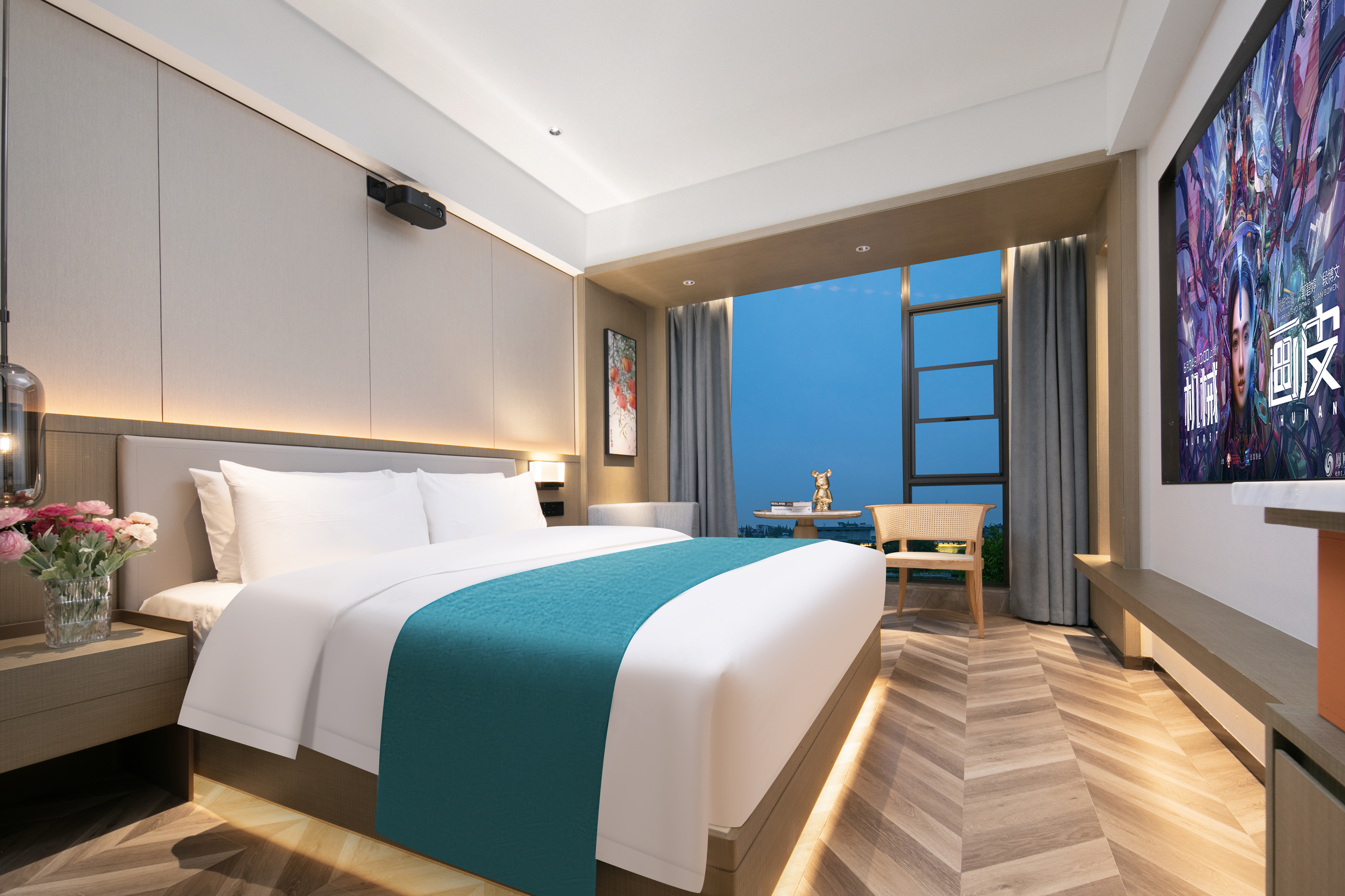 巨幕I影音大床房（影院级杜比音效+奇艺果VIP+全景落地窗）