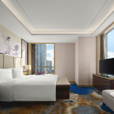 豪華套房（全景落地觀景+高空夜景+定製深度睡眠床墊） 南昌富力萬達嘉華飯店優惠