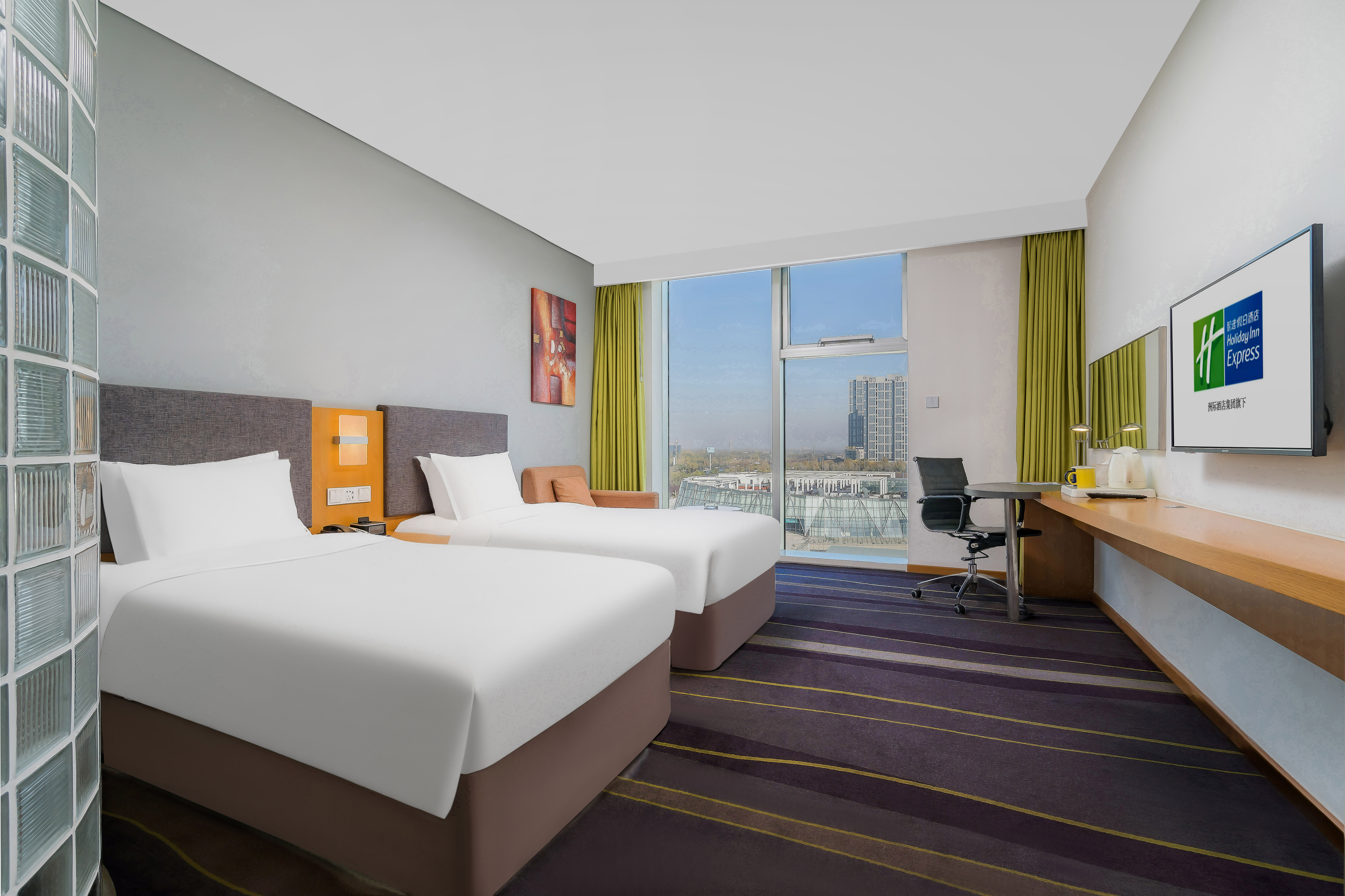 静享双床房【中央空调供暖+羽绒枕被+康乃馨床品】