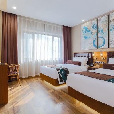 啡凡豪華雙床房（森林氧吧+賽諾床墊+負離子吹風機） 喆啡飯店（天津大悅城鼓樓地鐵站店）優惠