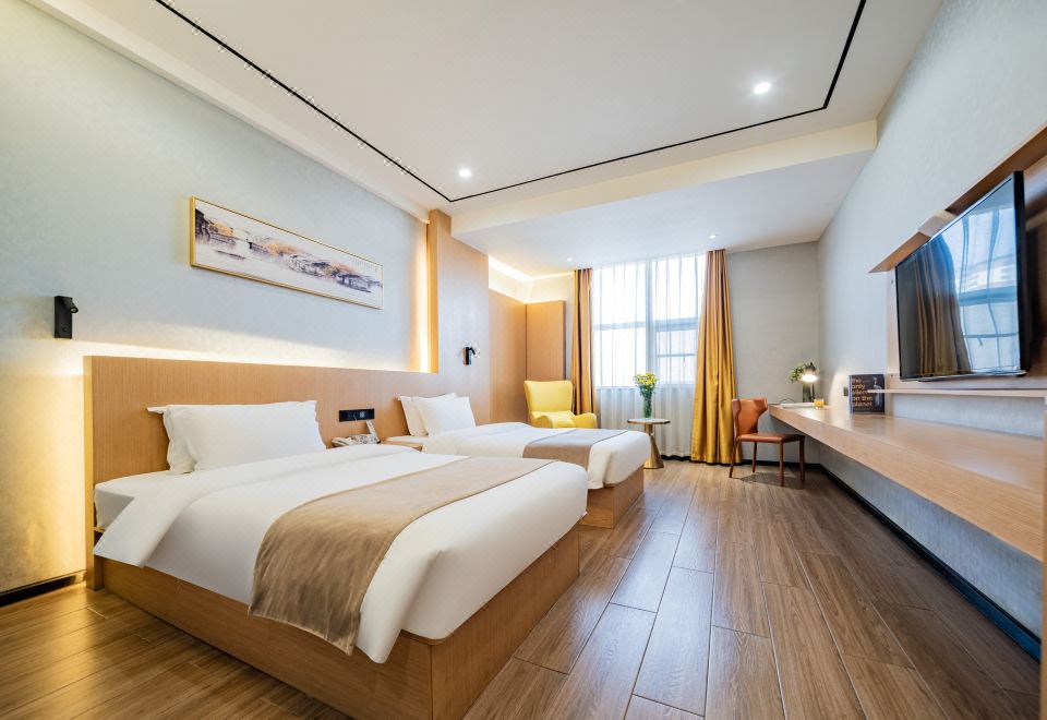 优选双床房-酒店提供自助洗衣房