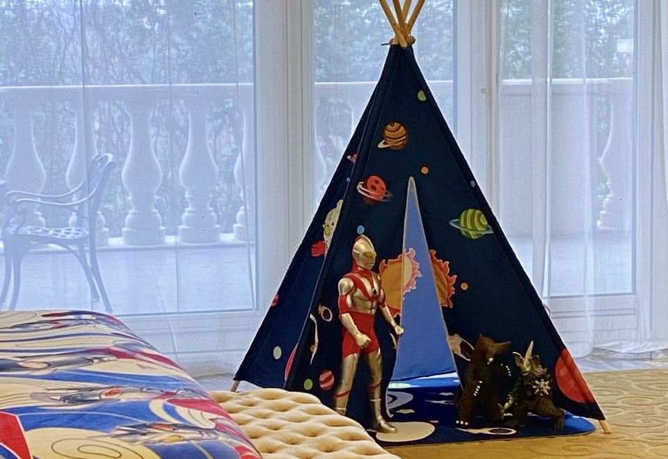 奥特曼主题亲子家庭套房（大客厅，奥特曼玩偶，浴缸）