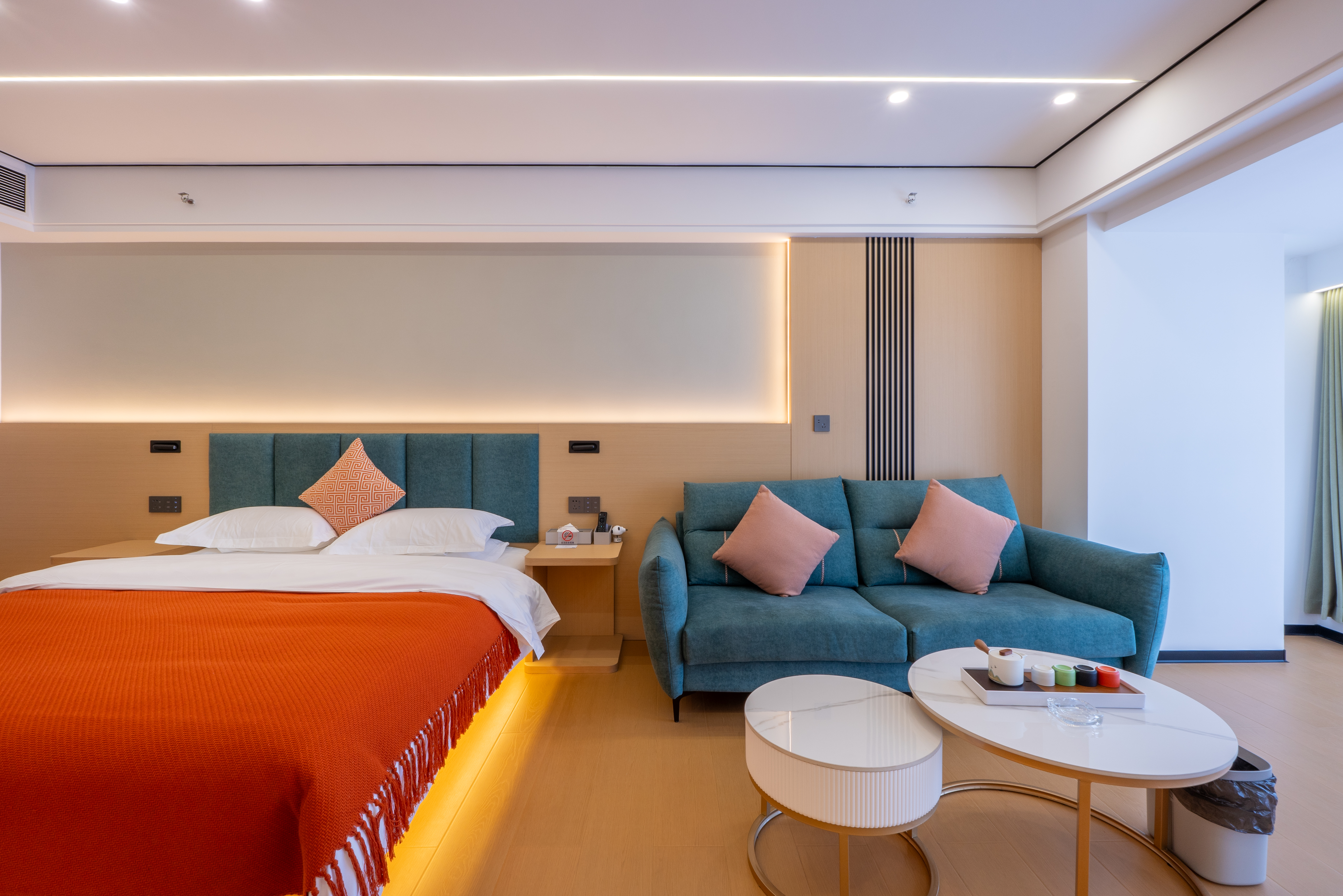 城景轻奢大床房（市井璀璨夜景+定制静眠床品+智能马桶）