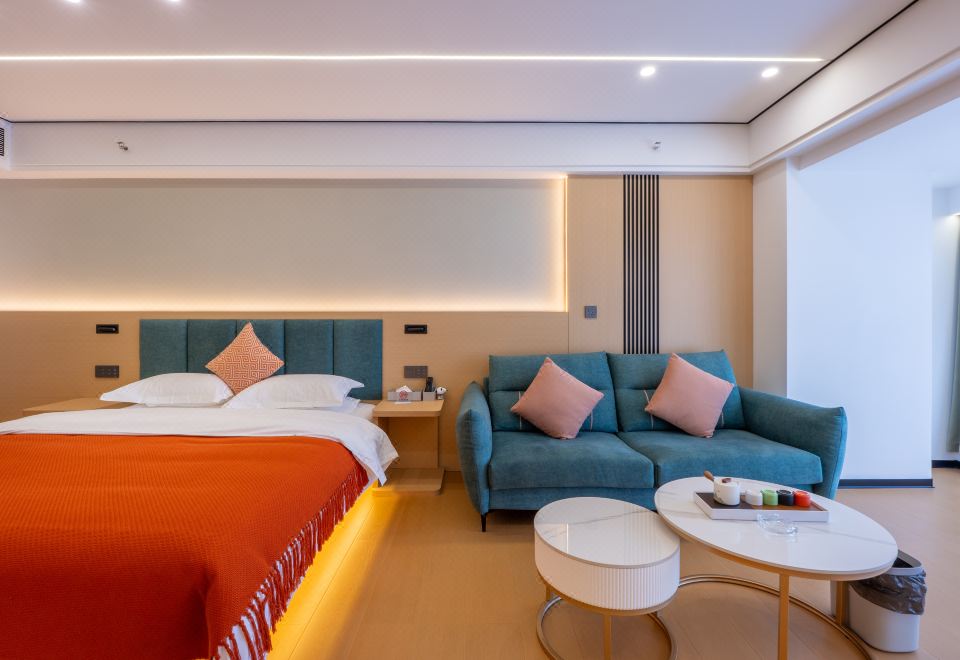 城景轻奢大床房（市井璀璨夜景+定制静眠床品+智能马桶）