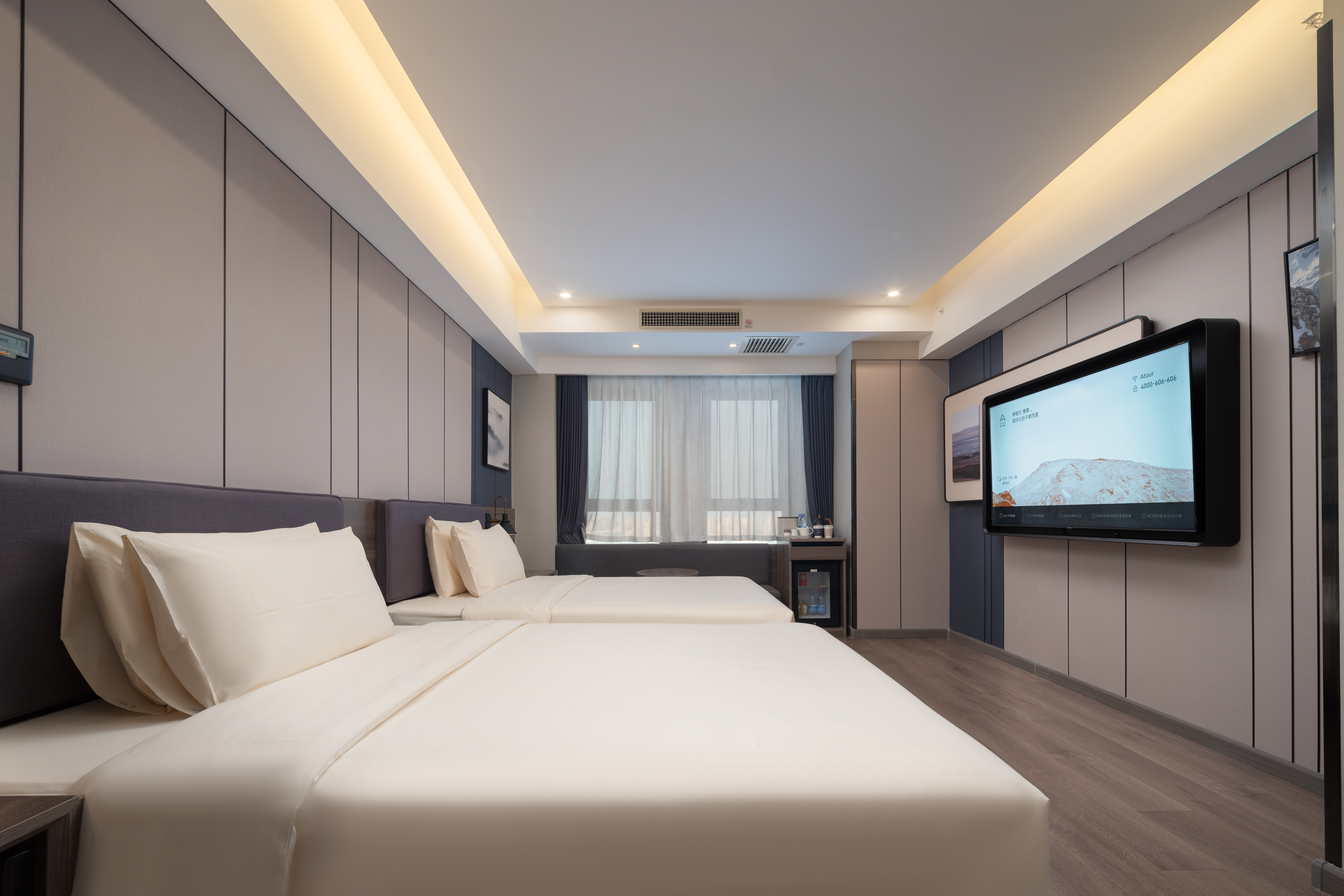 幾木園景套房（投屏＋加濕器+小冰箱+浴袍+體重秤）