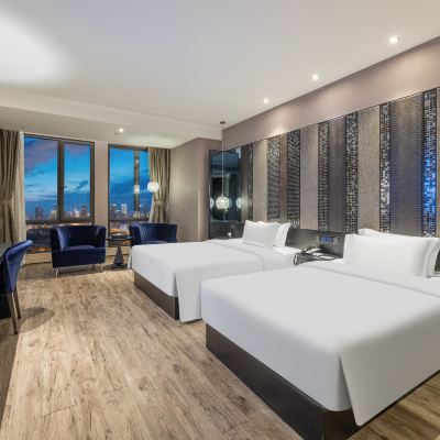 城景雙床房 桔子水晶廣州白雲國際機場飯店優惠