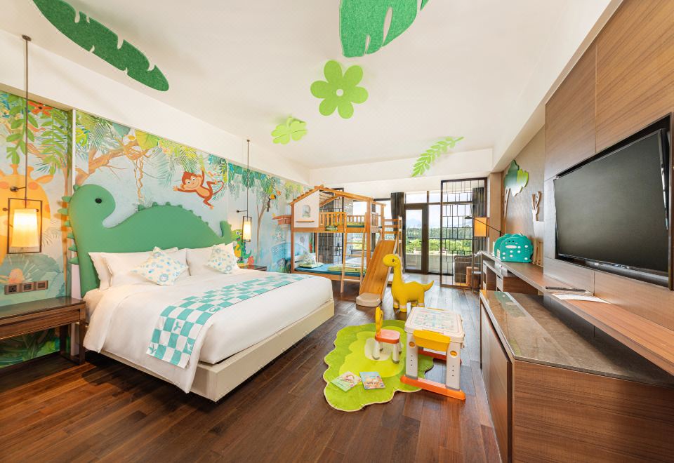 夢游XIAN境上下鋪滑梯房（積木桌丨繪本）