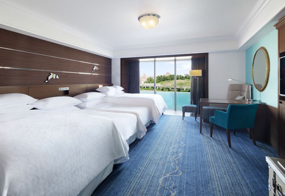 海洋夢幻客房 4 張床