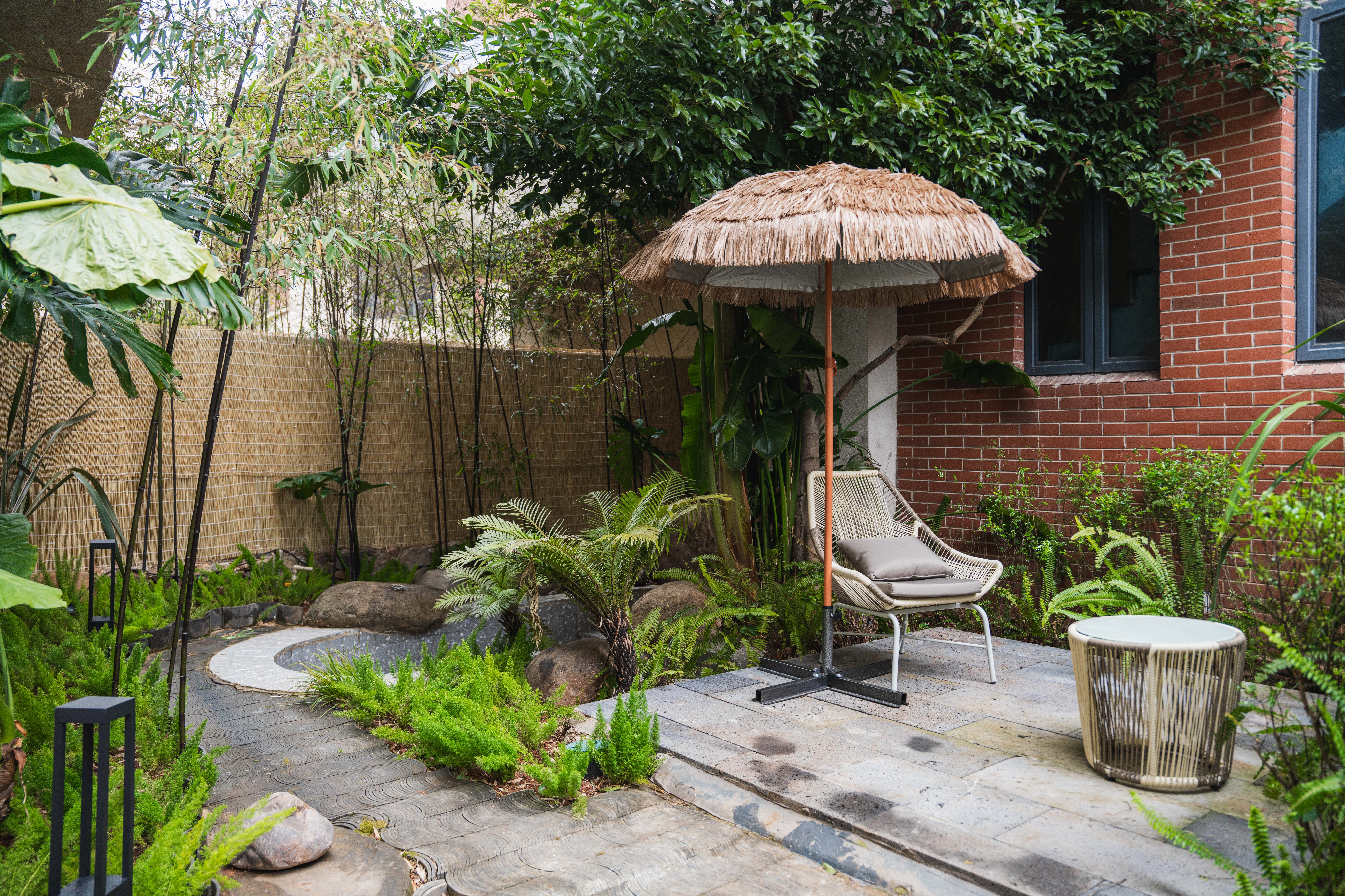 栖庭·趣野私汤双床房「庭院私汤+大落地窗+无限放水」