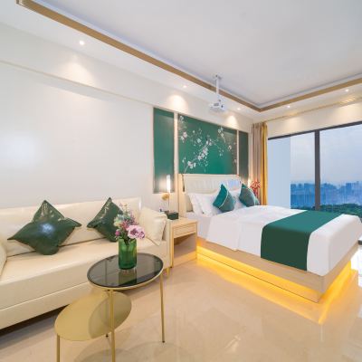 至尊投影陽台大床房 希爾公寓（廣州花都融創文旅城店）優惠