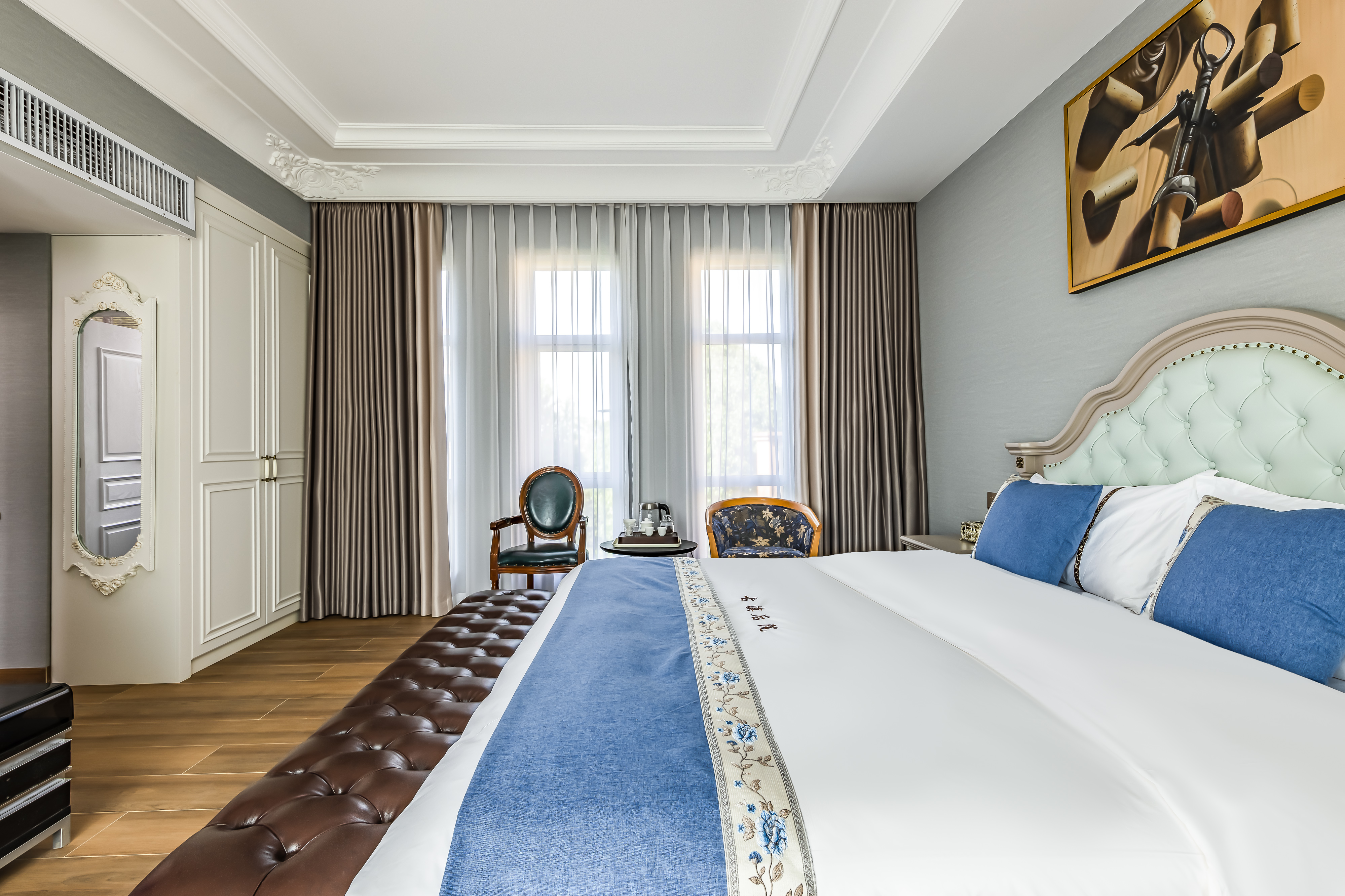 田園牧歌·豪華露臺景觀大床房