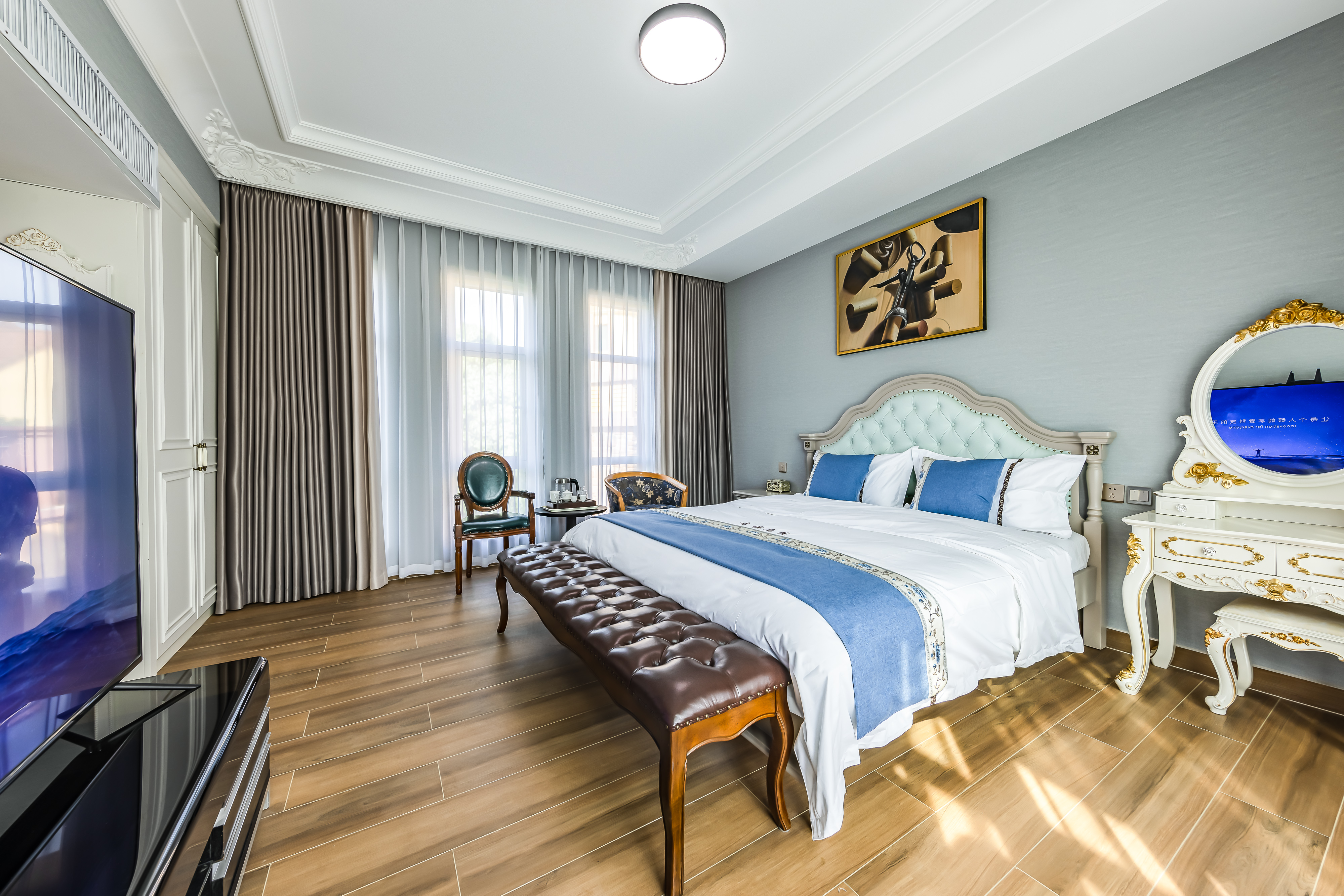 田園牧歌·豪華露臺景觀大床房