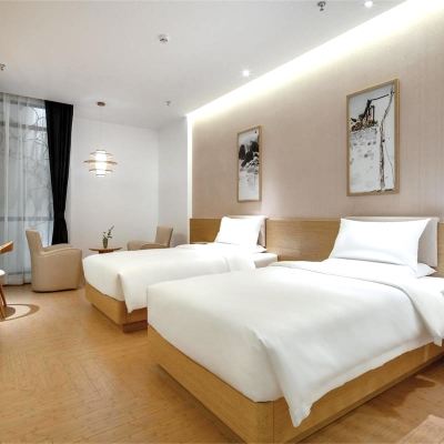 高級雙床房（可投屏55寸電視+裸棉床品） 建國璞隱酒店（深圳福田會展中心車公廟店）優惠