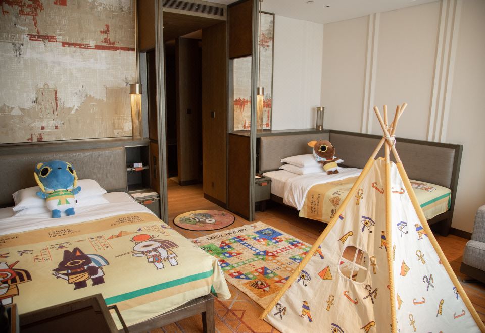 埃及萌神親子主題雙床房