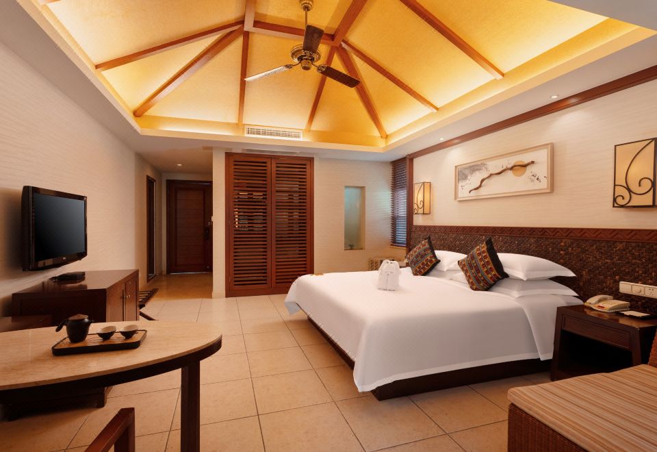 云臺別墅大床房（溫泉入戶+露臺庭院）