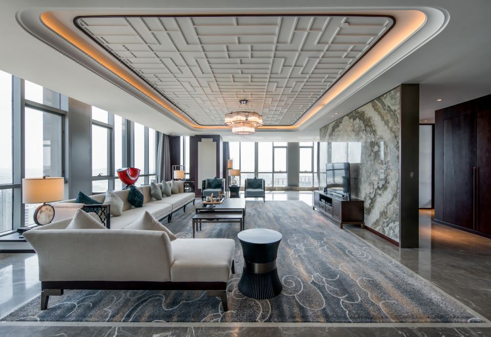 总统度假套房【高楼层落地窗】