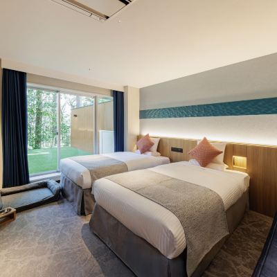 ドッグフレンドリールーム（プライベートドッグラン付ツインルーム） かんぽの宿 鴨川 クーポン