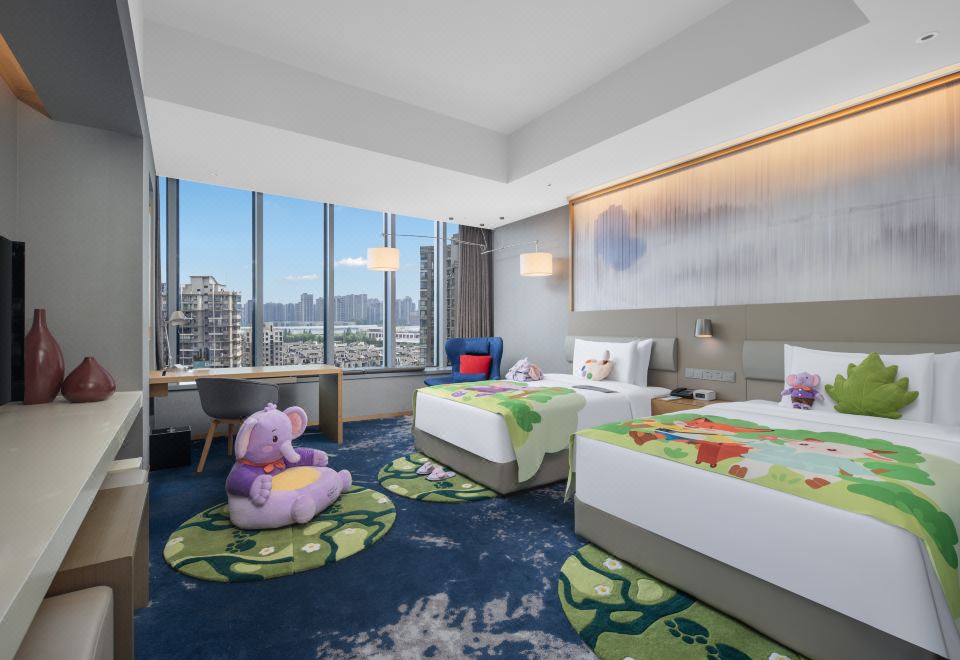 豪华城景双床房