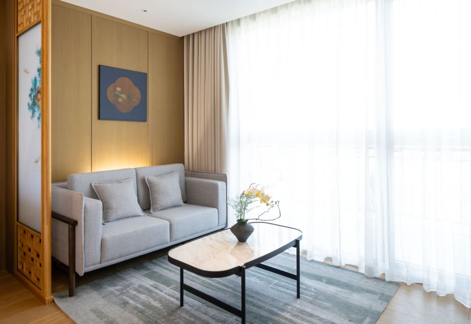 茶溪阳台双床-一入山水间，顿觉天地宽