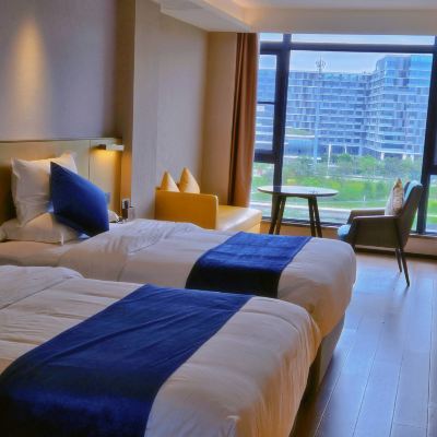 觀景雙床房（絕美日落景觀+全屋智能語控） 雅斯特國際飯店（寶安國際會展中心店）優惠