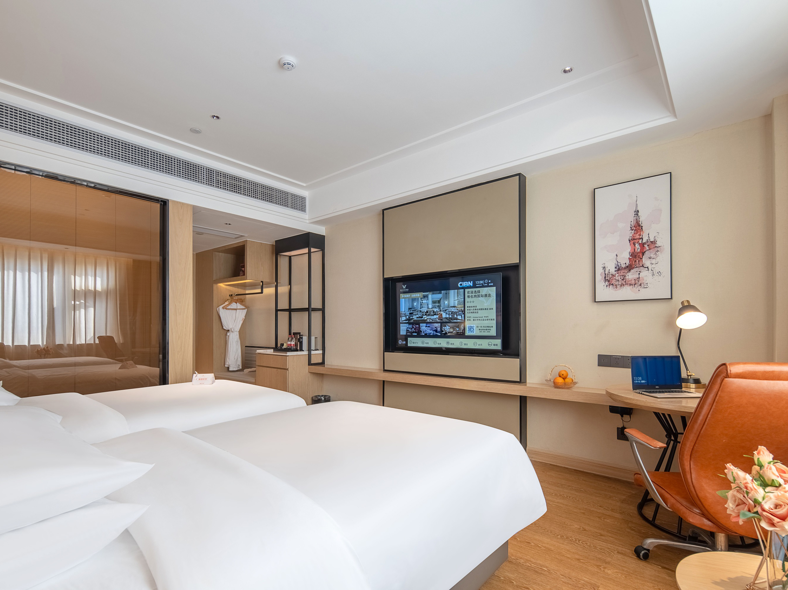 豪华双床房【愉梦床垫+宽敞静谧+Coffee机】