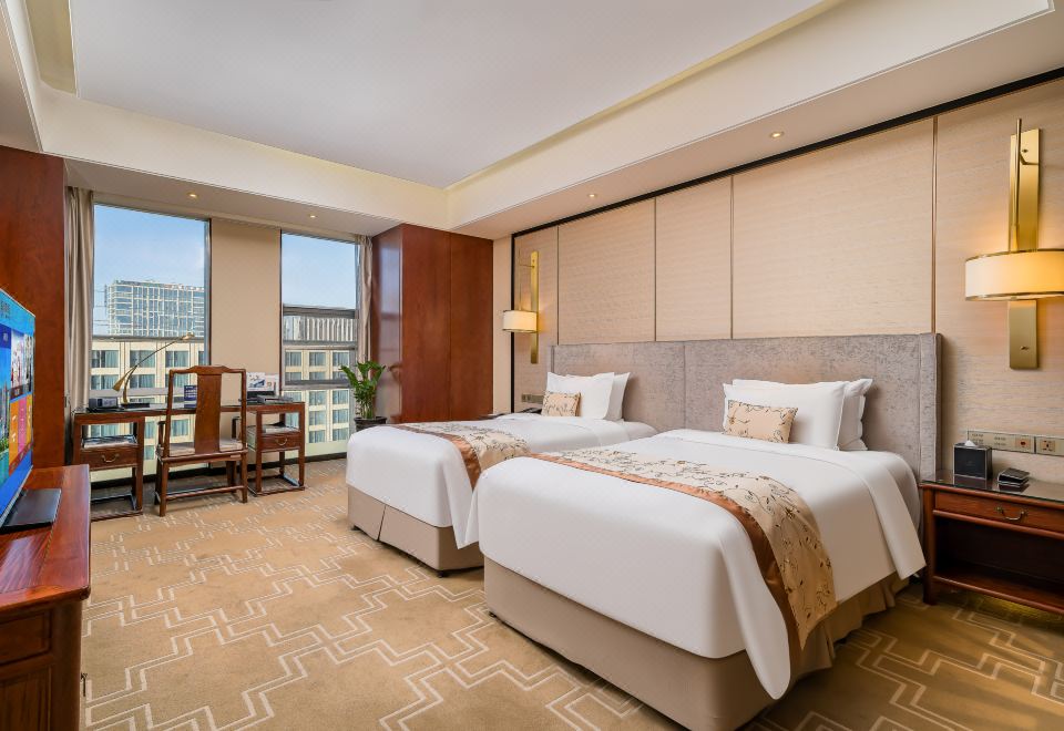 豪華城景雙床房（斯林百蘭床墊+德國高儀恆温沐浴）