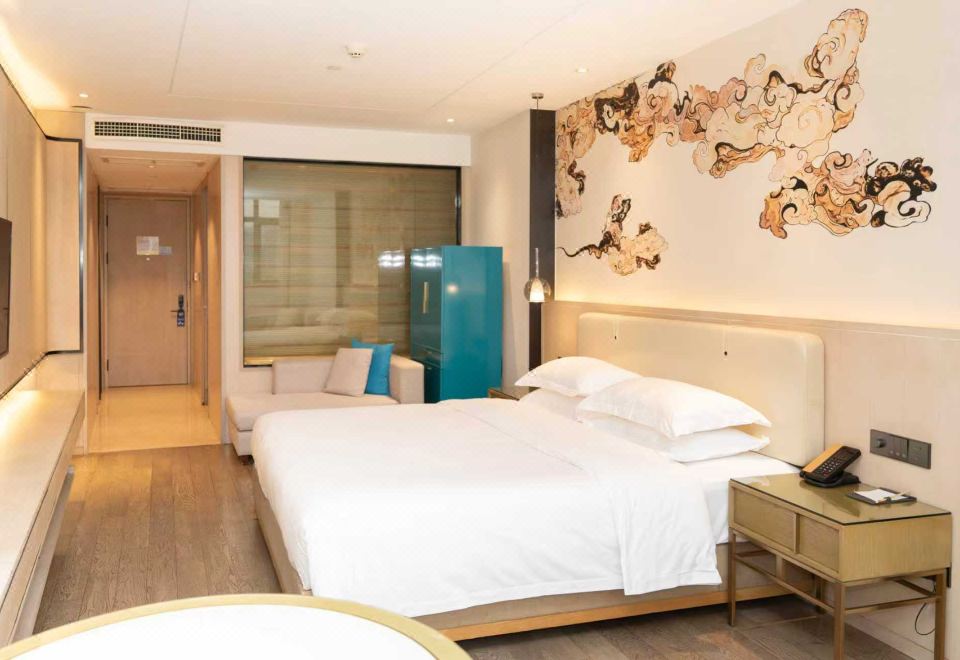 深睡大床房（智能床墊調節軟硬度+足部加熱+音波枕）