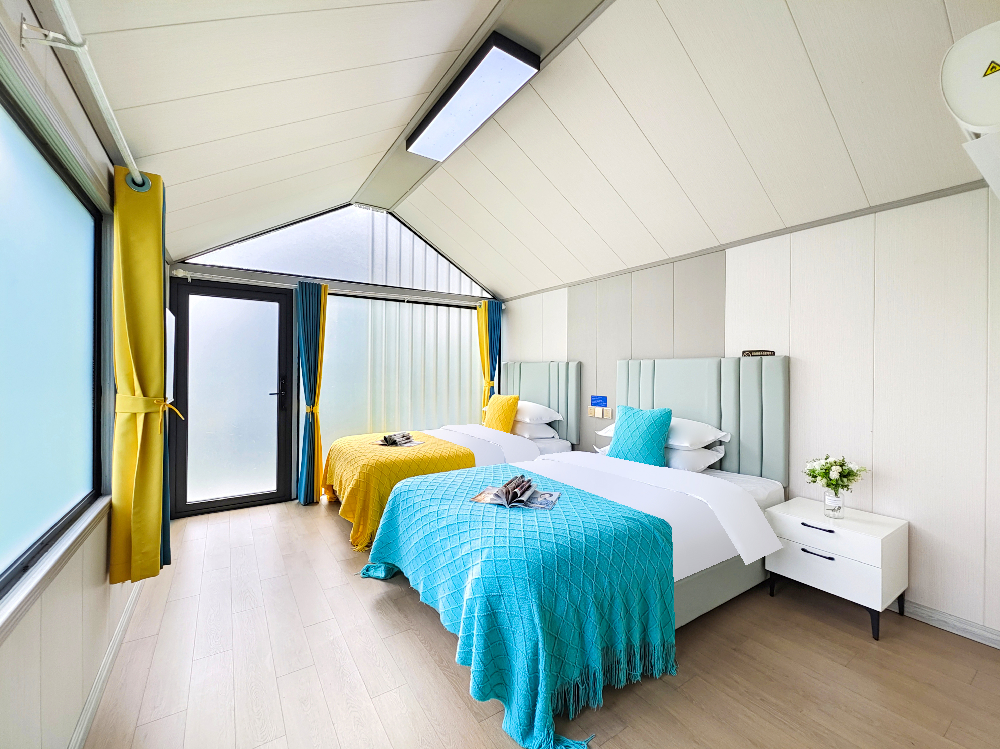 雅蝶·花园特价双床房（空调-网红打卡-山野景观--棋牌娱乐）