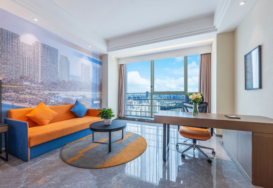 等云·观山高级大床房[高空远眺+都市疗愈+智能投屏]