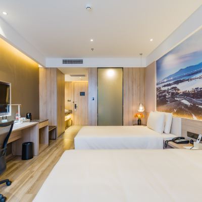 雅緻雙床房 蘇州吳江汾湖亞朵飯店優惠