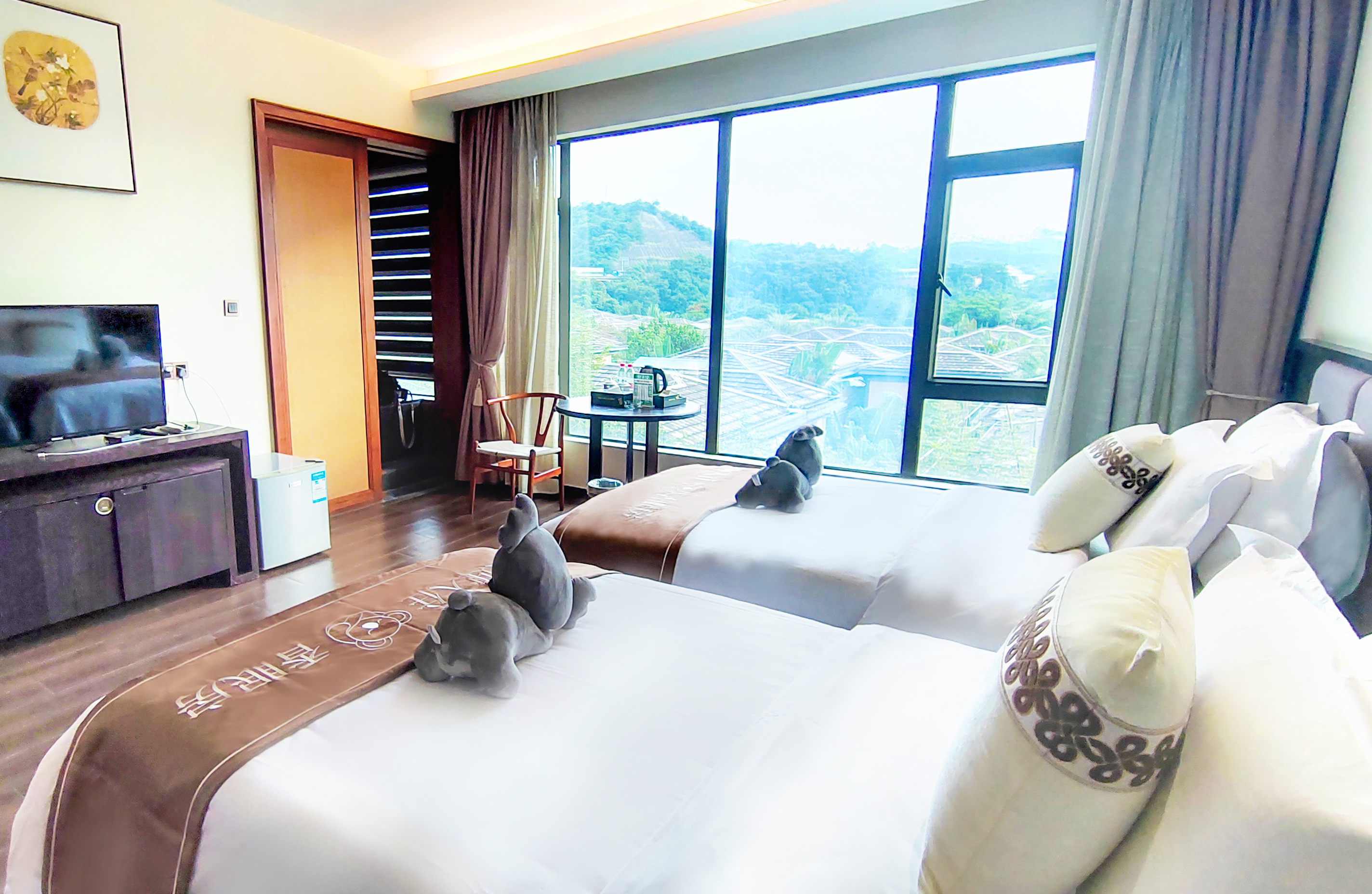 香眠温泉双床房（沉香床垫-睡枕-助眠香薰机-沉香睡宝）