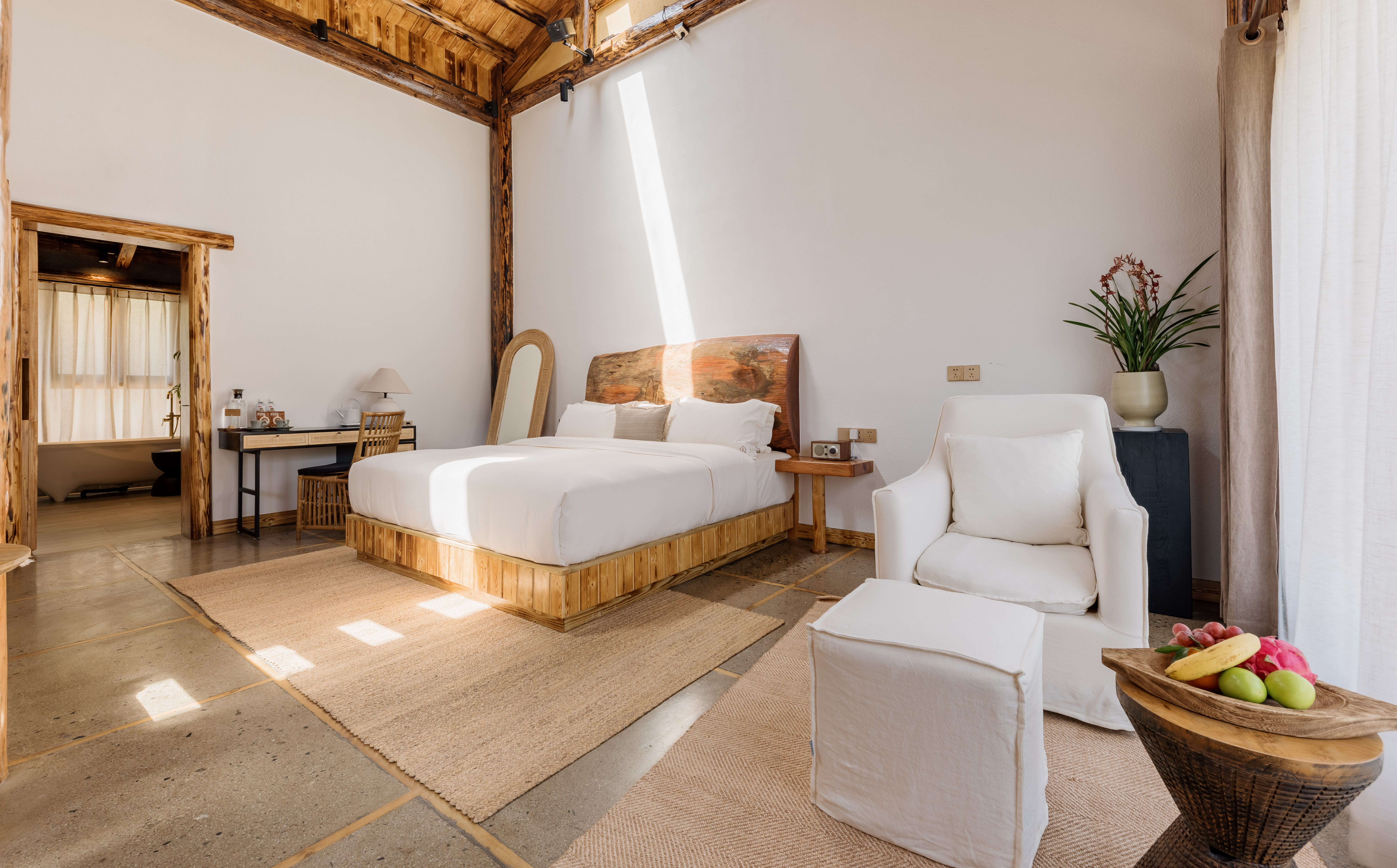 田园观景壁炉大床房