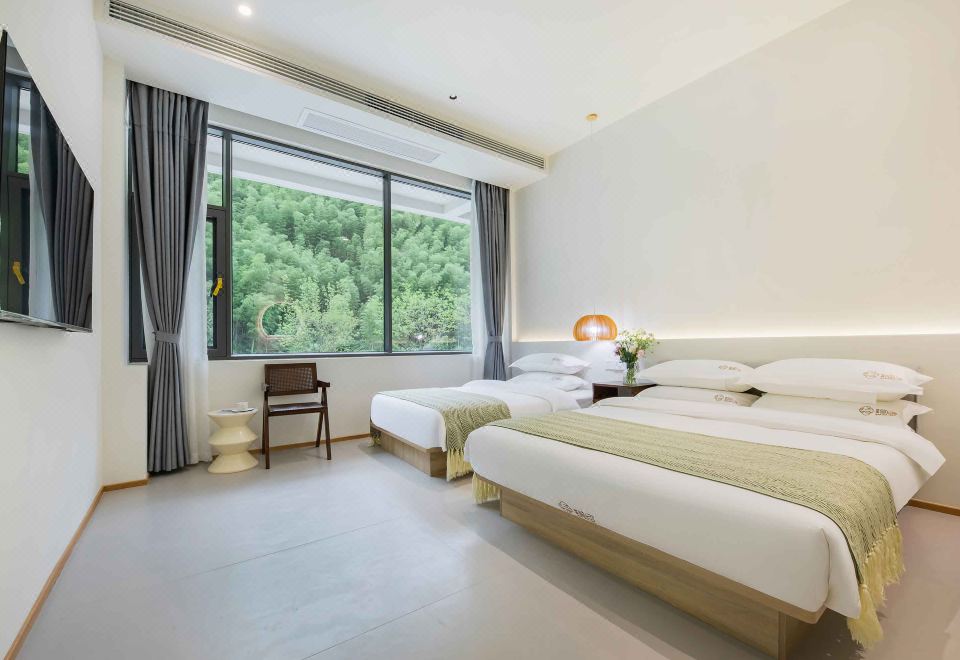 Manxin Zero-Pressure Family Twin Room With Wannan Mountain View, Smart Toilet&Smart Tv