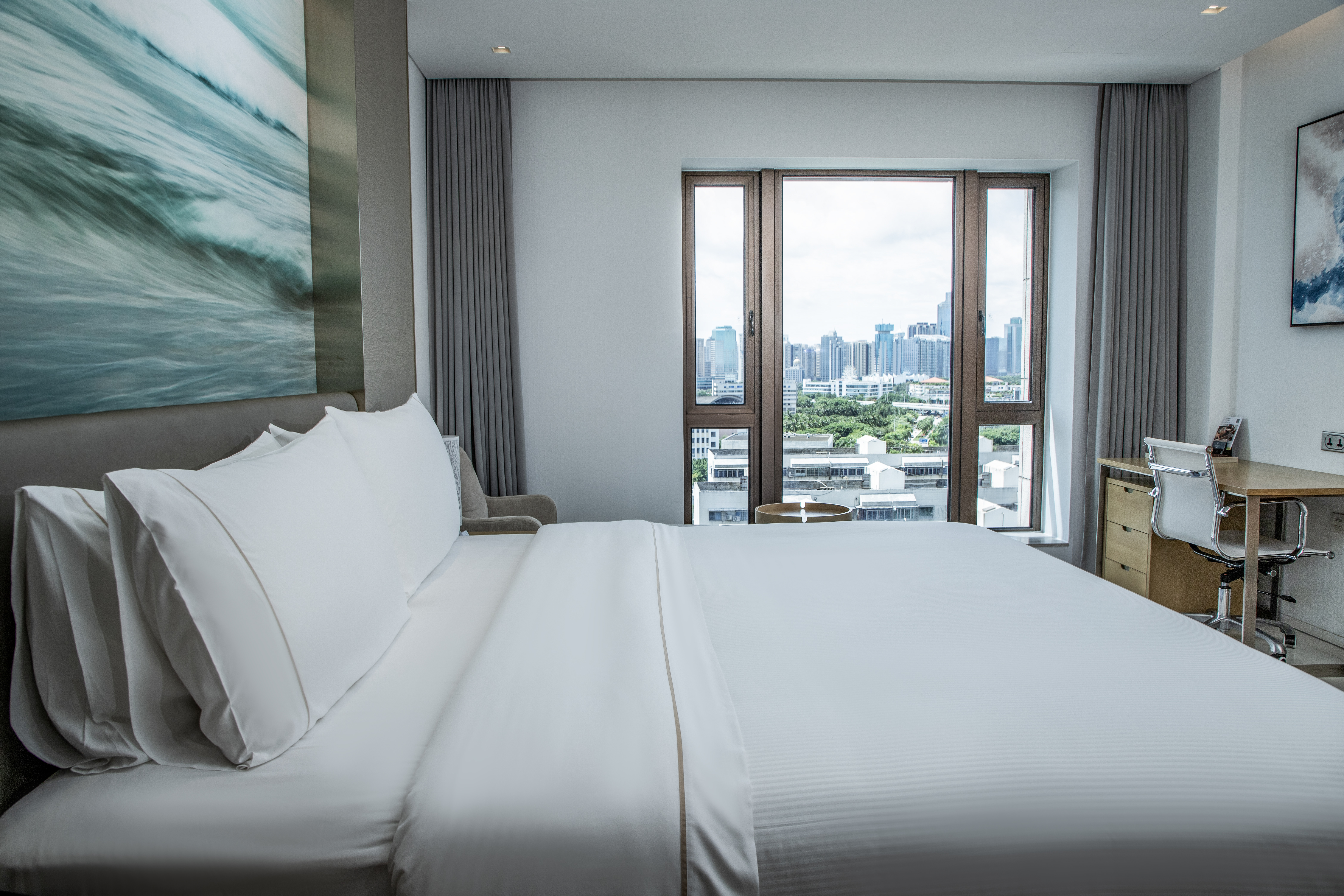 湾景大床房-观海口湾畔