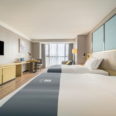 標準雙床房（悠享辦公+寬敞舒適+落地窗+城市夜景） 宜尚酒店（貴陽高鐵北站店）優惠