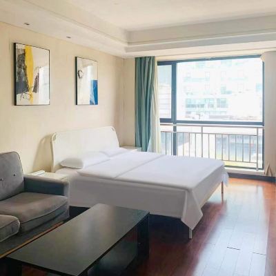 精品大床房（智能密碼鎖+瓶裝水） 北京雅居公寓優惠