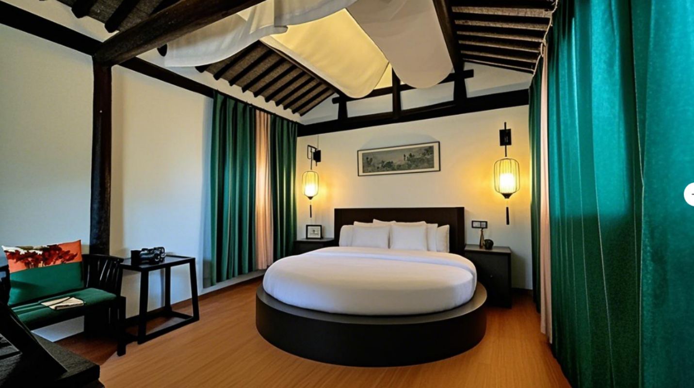 玩月居丨夢里江南丨情侶靜謐園床房